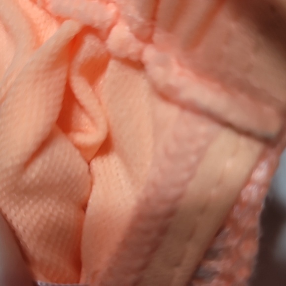 Wild Fable Crochet Bikini Top Orange/Gray w/Adjustable Straps, Size XXS - Picture 3 of 8